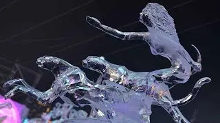 International ice sculptors gather in China for annual festival
