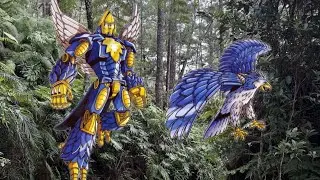 Foldabots 2026 Review. Buhawi. ( Transforming Papercraft Origami Robot Eagle Papertoy. )