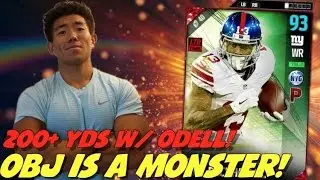 NEW ODELL BECKHAM JR CARD IS A MONSTER! 200+YARDS!? MADDEN 17 ULTIMATE TEAM
