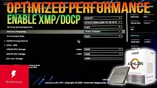 Optimized Athlon 3000g Performance Settings 2025 | Bios Settings #amd #XMP #athlon3000g