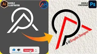 How To Make AP Logo Design in Adoble illustration Use The Realistic Logo Mockup in Photoshop