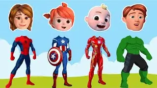 Wrong Heads Top Superheroes Puzzle Family CoComelon | Meme Coffin Dance COVER Astronomia