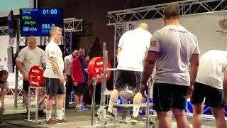 Jaisyn Mike 619.5 lbs IPF Open Men world record bench press