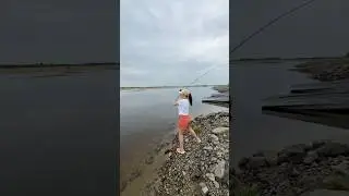С первого раза и так хорошо кидает . #fishing #salmon #рыбалка #trout #ярик_рыбак #fish #спиннинг