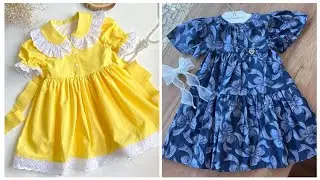 Elegant stylish baby girl's dresses designing ideas #fashion #babygirlsfrocks