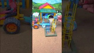 🚜🔥 Real Working DIY Mini Tractor Cement Pillar Making Machine | Diy Project 😱 #shorts #youtubeshorts