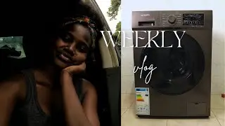 I’M BACK !!! Finally got a washing machine, lots of cleaning and Cereal shopping || Gym at home