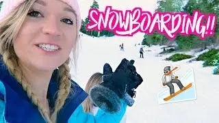 SNOWBOARDING ON CHRISTMAS BREAK!! Vlogmas Day 19!!