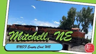 BNSF Empty Coal Train Through Mitchell Nebraska - Rusty Goes West E24-14
