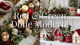 Modern Red & Green Christmas Decor Trends 2025: Cozy, Warm & Timeless