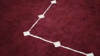 Hand Knotted Loom Silk 10'x10' Square Area Rug Geometric Red LS0532