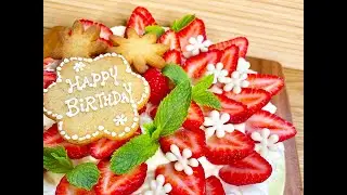Strawberry & Peach Custard Tart ＊いちごと桃のカスタードタルト　#custard #strawberrycake #strawberry