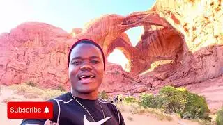 Exploring Double Arch Trail in Arches National Park, Utah