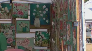 Art fair at Minneapolis Sculpture Garden for Mother's Day weekend