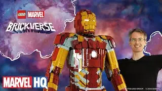 Life-sized LEGO Iron Man Armor That Moves?! | LEGO Marvel Brickverse @MarvelHQ