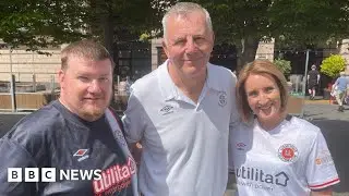 VIDEO: Luton Town fans 'cling to hope' of avoiding double relegation