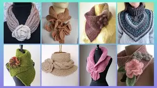 Impressive Elegant outstanding crochet pattern of handmade neck scraft outfits designs ideas