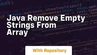 java remove empty strings from array