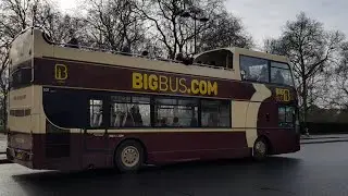 Bus Spotting at Marble Arch Big Bus London Optare Visionaire B9TL DA207 (PF08 URX) Red Tour