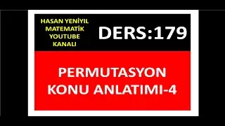 179) PERMUTASYON KONU ANLATIMI-4