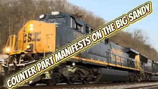 The 2 Counter Part Manifest Trains that Run the CSX Big Sandy Subdivision Dec 2025