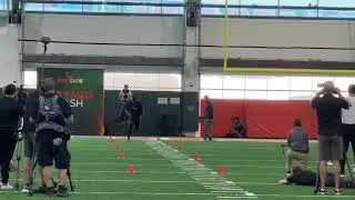 Anthony Campbell 40-hard dash at Miami Pro Day March 24, 2025