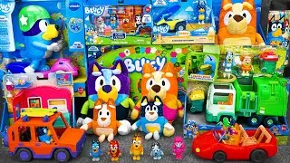 Bluey Toy Collection ASMR 💙 Bluey School Friends Action Figures &The Bluey Heeler 4WD Family Vehicle