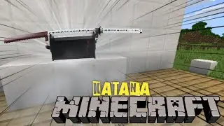 como HACER una KATANA en MINECRAFT #shorts