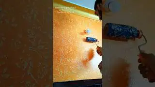 bedroom wall painting roller design Royal Play ideas#shorts #ytshorts