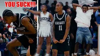 5 Star Tyrone Jamison SHUTS UP SH** TALKING RIVALRY SCHOOL!! Calvary vs Huntington