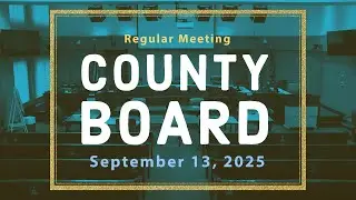 Arlington County Board Regular Meeting | September 13, 2025