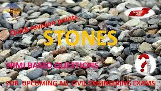 STONE || QUICK REVISION POINTS || NIMI TEXT BOOK QUESTIONS||FOR UPCOMING ALL CIVIL ENGINEERING EXAMS