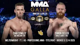 Cian Cowley (SBG Ireland (Ir)) Vs. Simon Seiler (Great Danes Fight Club (Dk))