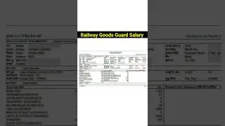 Railway Goods Guard Salary | Railway New Vacancy 2024 | #shortvideo #job #rrb #railway