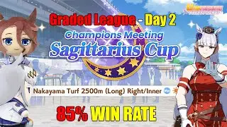 [ Umamusume ] Champions Meeting: Sagittarius Cup  Graded League Round 1 Day 2 (85% Win Rate )