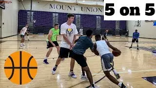 D3 BASKETBALL TEAM PLAYS INDOOR PICK UP GAMES?!?!