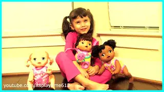 Baby Alive Baby Go Bye Bye Dolls | Baby Crawls Fast! Find out who is the winner?