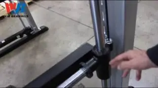 WJB Bearings Linear Bearings on Fitness Machine