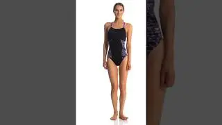 Speedo Women's Flow Force Splice Flyback One Piece Swimsuit | SwimOutlet.com