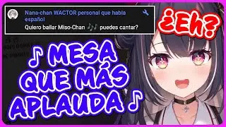 Hina intenta cantar 