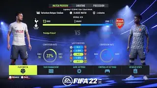 FIFA 22 - Tottenham Vs Arsenal - FULL GAMEPLAY - PS5 [1080P/60FPS]