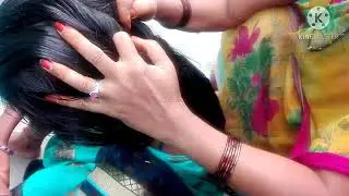 Net picking in  my friend mother  big  lice // in telugu