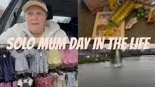 Solo mum day in the life. Primark. Aldi. Easter bags.