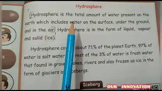5 Std Term 2 : Social Science : Unit  2 - Hydrospere : Book Evaluation 📖