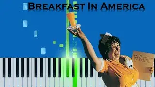 Supertramp - Breakfast In America (Easy) Piano Synthesia Tutorial