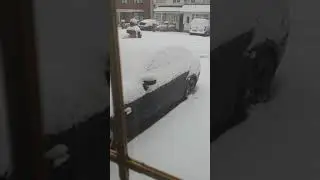 Birmingham Weather 1st heavy Snow Falling 2021 in Uk Birmingham 24/01/2021