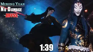 Where Winds Meet - Murong Yuan Abyss Difficulty No Hit Challenge | Best Score 1:39 (Dual Blades)