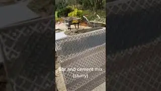 How to lay porcelain slabs with sbr