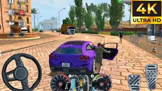 Taxi Simulator EVO 2026: Ferrari GTC4 Lusso V12 - Taxi Car City Driving - Car Game Android Gameplay