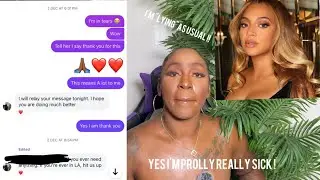 BEYONCÉ SENT ME KIND WORDS WHEN I WANTED TO ........WHILE YOU FOLKS LAUGHED ! 💔💔